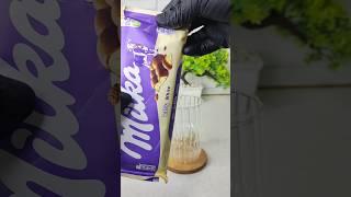 Chocolate Milka iced coffee#milka #shorts #lcedCoffee #coffeetime#coffee #homebarista #chocolate