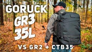 GORUCK GR3 35L // Compared to GR2 34L & EVERGOODS CTB35 // New TRAVEL KING??