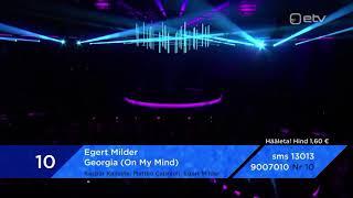 Egert Milder – Georgia (On My Mind) - LIVE at Eesti Laul 2020 Semifinal 1