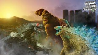 Kong ,Godzilla Vs MechaGodzilla Movie GTA V Mod Version