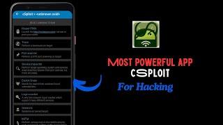 cSploit cyber security tool for Android