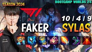 T1 Faker SYLAS vs TALON Mid - Patch 14.21 EUW Ranked WORLDS 2024 Bootcamp | lolrec