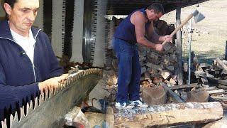 Los CORTADORES DE MADERA. Técnicas tradicionales del corte y transformación de madera | Documental