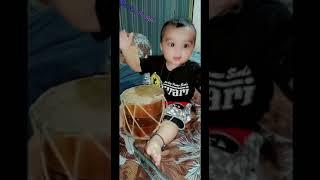 baby with dholki  #utubeshort #viral #fineshine