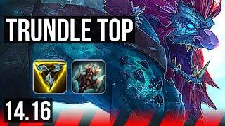 TRUNDLE vs VOLIBEAR (TOP) | Rank 8 Trundle | NA Grandmaster | 14.16