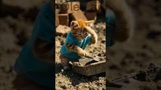 Poor Kitten Was Mocked by Rich Cats But He Shocked Everyone  #hardworkpaysoff #cat #kittenstruggles