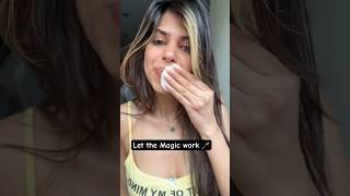 One Swipe and its GONEE #shorts #makeupremover #micellarwater #trending