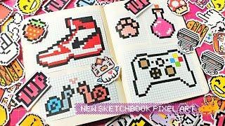 Sketchbook Pixel Art - Handmade Pixel Art  #pixelart