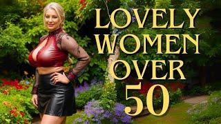 Natural Women Over 50 Elegant Nylon Dresses & Leather Skirts | Fashion Trend Tips 16