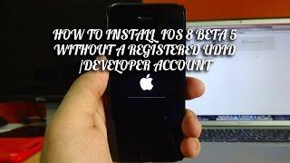 How to install iOS 8 Beta 5 for FREE without a Registered UDID or Developer Account !