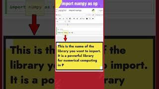 1 -  import numpy as np | NumPy Coding