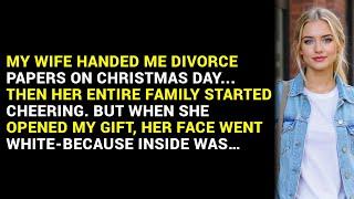 MY WIFE HANDED ME DIVORCE PAPERS ON CHRISTMAS DAY... THEN HER ENTIRE FAMILY STARTED CHEERING.