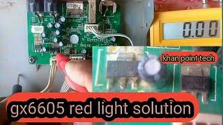 how to gx6605 f1f2 receiver red light problem solved Urdu hindi#gx6605s#redlight