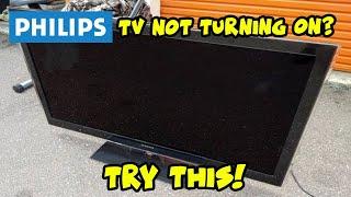 How to Fix Your Philips TV That Won't Turn On - Black Screen Problem