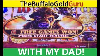 BUFFALO GOLD SLOTS with Dad #choctawdurant  (Part 1/2)