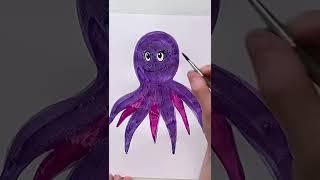 How to draw octopus. Drawing octopus.