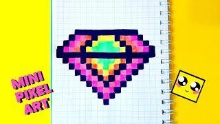 БРИЛЛИАНТ рисуем по клеточкам ( diamond)MINI PIXEL ART