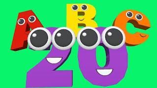  ABCs & 123s Song | Learn Alphabet & Numbers 1-20 | Fun Kids Nursery Rhymes!