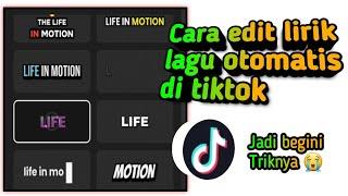 Cara mudah membuat lirik lagu otomatis di tiktok (tanpa aplikasi tambahan)