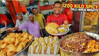 50/- Rs Dilli wala Spicy 3000 Nashta  Desi Ghee Bedmi Puri, Adha Kilo Paneer Pakora, Trump Imarti