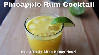 Pineapple Rum Cocktail - 3 Ingredient Cocktail Recipes