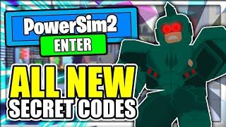 ALL *NEW* SECRET OP CODES! Power Simulator 2 Roblox