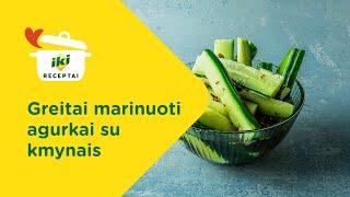 Greitai marinuoti agurkai su kmynais ‍ RECEPTAS ‍