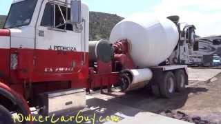 Concrete Truck Pouring Cement Mixing Heavy Duty Semi Work Trucks Ready Mix Pouring Mixer Pump 1/2"