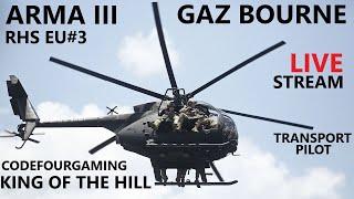 ARMA 3 KOTH RHS transport pilot EU#3 codefourgaming "Back in the little Bird "