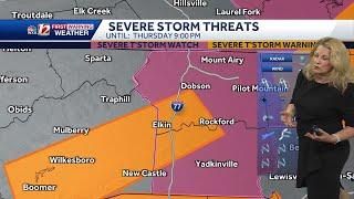 Heavy rain, wind threats developing as severe thunderstorm warnings and watches are in effect in ...