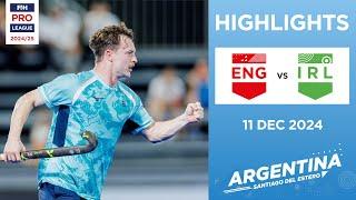 FIH Hockey Pro League 2024-25 Highlights: England vs Ireland (M) | Match 1