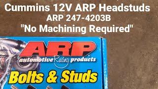 ARP 247-4203B - 12v Cummins replacement head studs saga