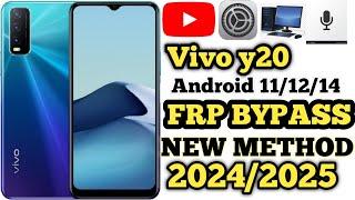 Vivo y20 frp bypass 2024 || Vivo y20 New security bypass 2025|| All Vivo mobile device