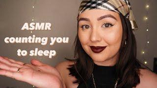 ASMR Counting you to Sleep  | ear to ear, hand movements