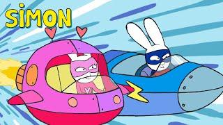 Super Rabbit's Aeroplane Adventure | Simon | Full episodes Compilation 30min S4 | Cartoons for Kids