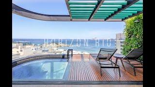 Triplex penthouse with 4 suites, pool and view for sale in Arpoador