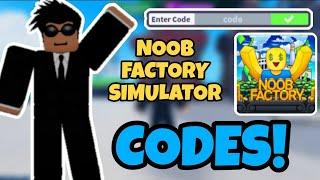 All NEW codes for NOOB FACTORY SIMULATOR (Roblox)