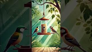 Bird's Feeding ASMR #birds #sparrow #shorts