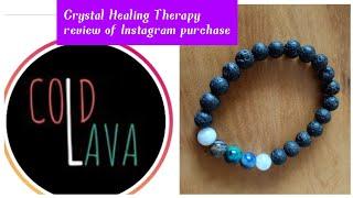 Crystal healing therapy ||Health bracelet ||  Review video of Instagram store cold lava|| Reetu