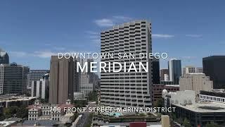 Tour Meridian luxury condo building in downtown San Diego Marina