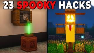 Minecraft: 23 SPOOKY Build Hacks & Designs!