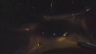 Night drone shots in Stevenage