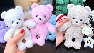 Crochet bear in an hour  from plush yarn / Master class / Detailed tutorial / DIY crochet bear