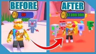 Noob To Pro! Rarest Robot And Unlock All Areas In Battle Bot Simulator