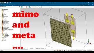 Reconfigurable SIW mimo Metamaterial Antennas CST