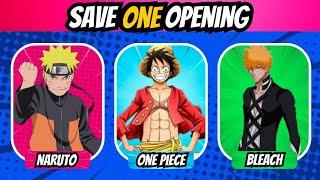 SAVE ONE OPENING  | Save One Anime Opening Drop The Other Two #animeopeningquiz