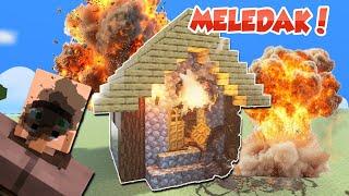 AKU SIKSA VILLAGER MINECRAFT INI PAKE LEDAKAN TERSADIS SEDUNIA !!!