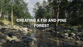 Creating a fir and pine forest in Blender