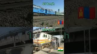 INDIAN   MONGOLIAN  FASTEST TRAIN || Who won?|| #fastest_train #high_speed #vs #ytshorts