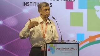 Dr Jayprakash Narayan speaking at the 6th India Ideas Conclave 2020 at Narmada, Gujarat